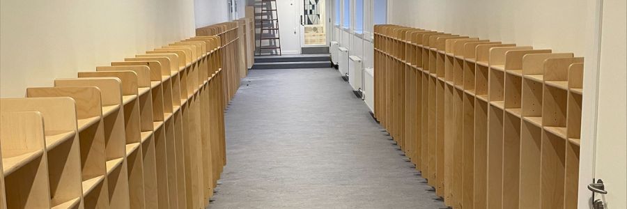 Kildevældskolen på Østerbro - nye børnegarderober